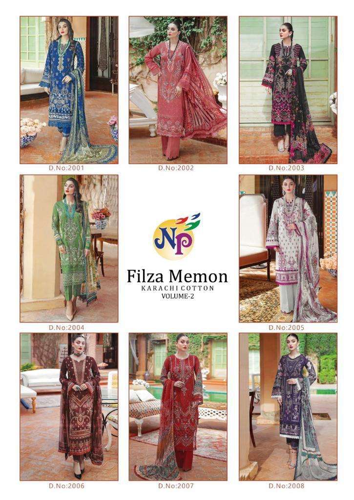 Filza Memon Vol-2 By Nand Gopal Prints 2001 To 2008 Series Beautiful Suits Stylish Fancy Colorful Party Wear & Occasional Wear Cotton Print Dresses At Wholesale Price