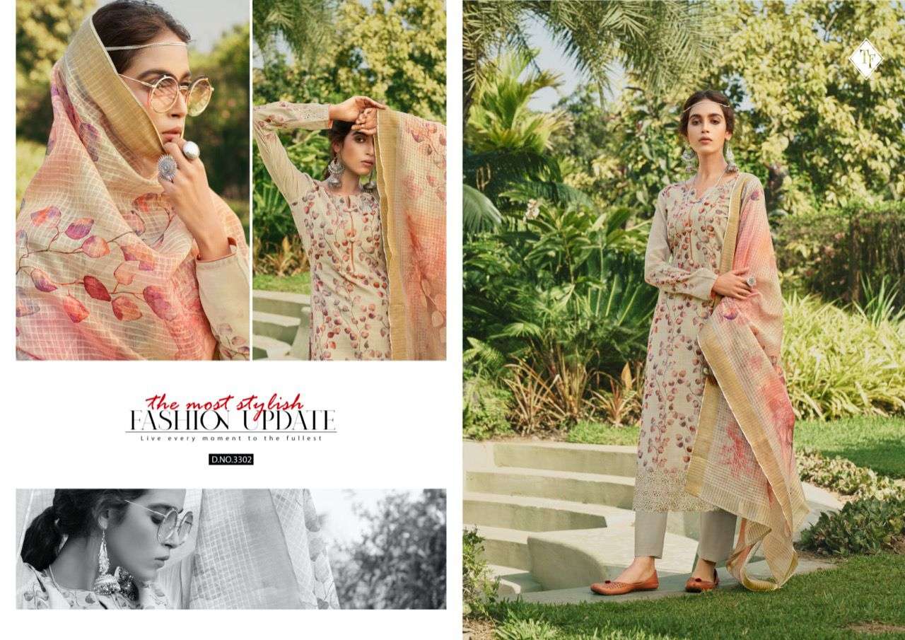 AHELI  BY TANISHK FASHION 3301 TO 3306 SERIES BEAUTIFUL STYLISH SUITS FANCY COLORFUL CASUAL WEAR & ETHNIC WEAR & READY TO WEAR PASHMINA DIGITAL PRINT WITH EMBROIDERY DRESSES AT WHOLESALE PRICE