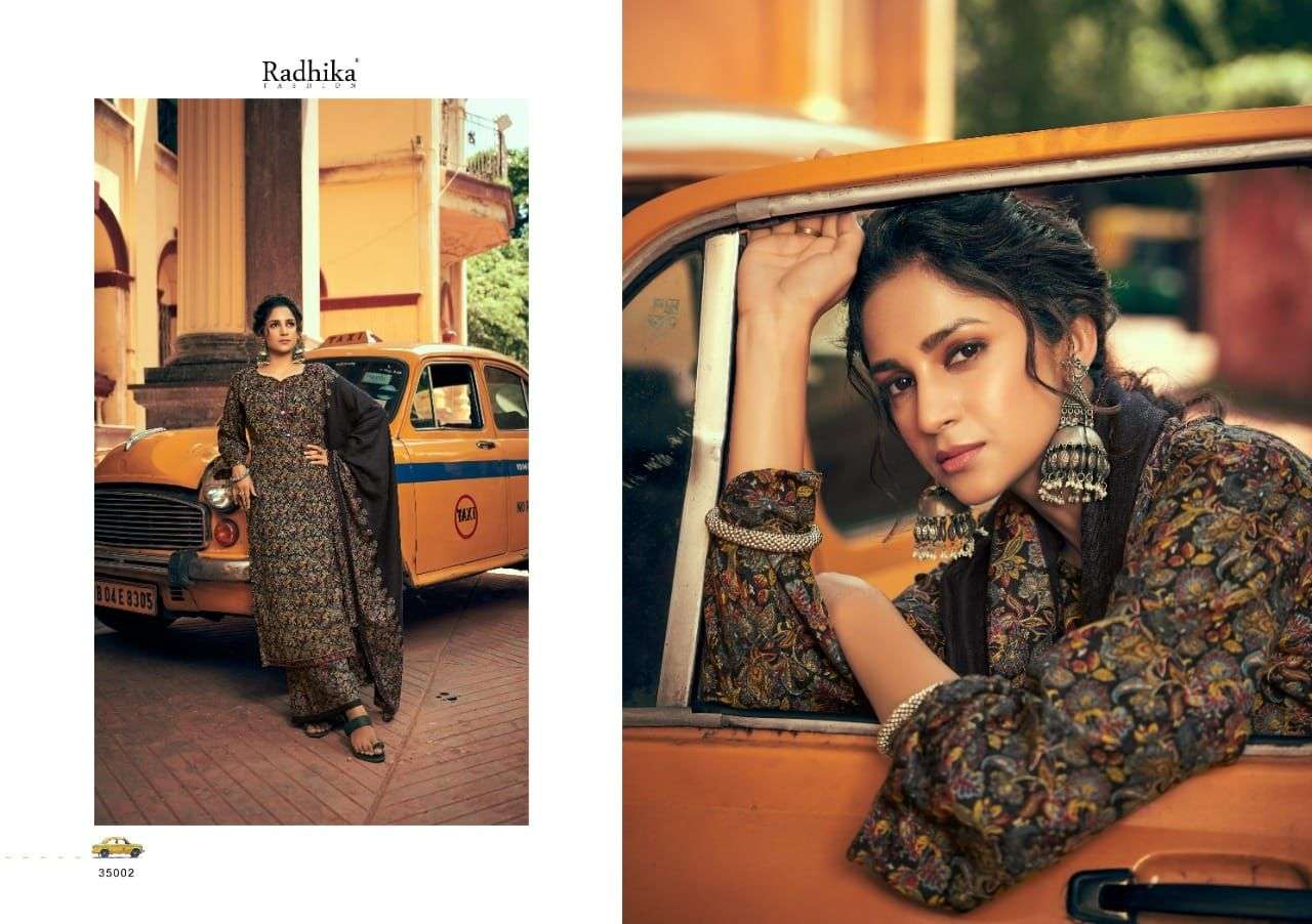 Rajjo By Radhika Fashion 35001 To 35008 Series Beautiful Stylish Suits Fancy Colorful Casual Wear & Ethnic Wear & Ready To Wear Pure Pashmina Print With Work Dresses At Wholesale Price