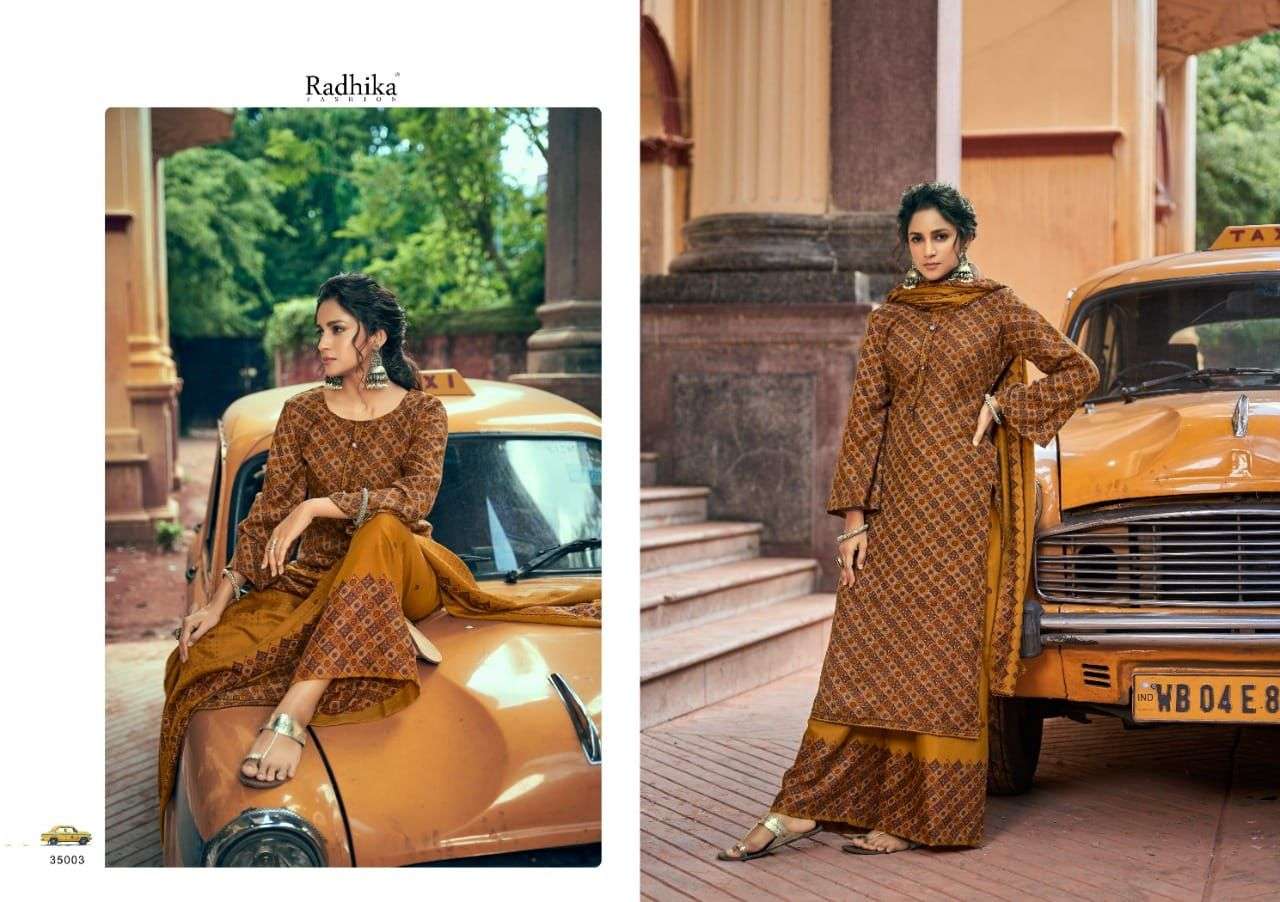Rajjo By Radhika Fashion 35001 To 35008 Series Beautiful Stylish Suits Fancy Colorful Casual Wear & Ethnic Wear & Ready To Wear Pure Pashmina Print With Work Dresses At Wholesale Price