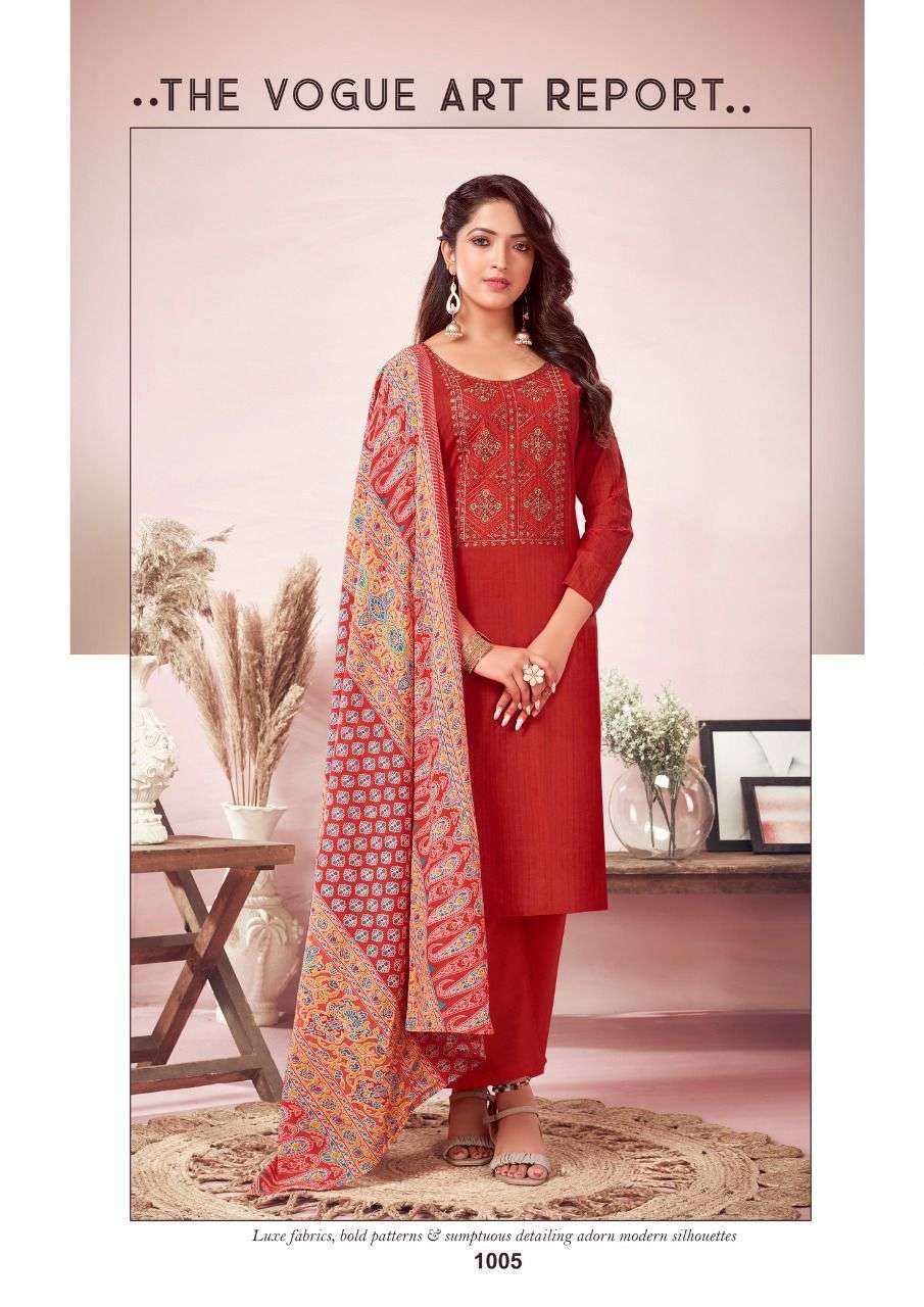REWAA BY YASHIKA TRENDS 1001 TO 1008 SERIES BEAUTIFUL STYLISH SUITS FANCY COLORFUL CASUAL WEAR & ETHNIC WEAR & READY TO WEAR HEAVY COTTON DRESSES AT WHOLESALE PRICE