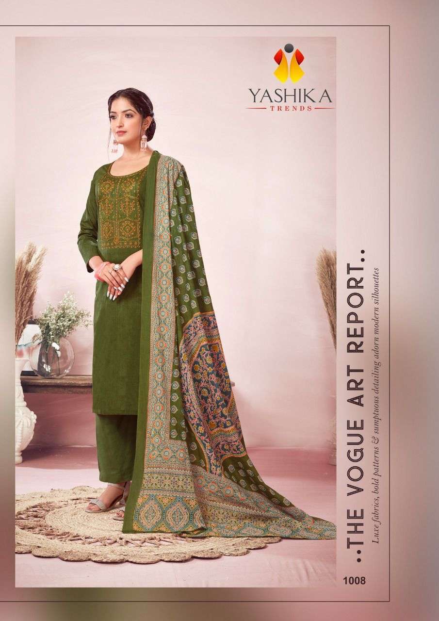 REWAA BY YASHIKA TRENDS 1001 TO 1008 SERIES BEAUTIFUL STYLISH SUITS FANCY COLORFUL CASUAL WEAR & ETHNIC WEAR & READY TO WEAR HEAVY COTTON DRESSES AT WHOLESALE PRICE