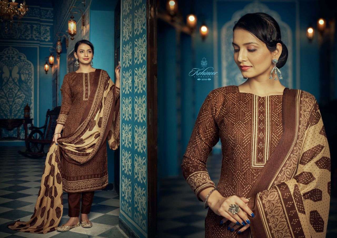 KOHINOOR BY SARGAM PRINTS 32501 TO 32508 SERIES BEAUTIFUL SUITS COLORFUL STYLISH FANCY CASUAL WEAR & ETHNIC WEAR PURE PASHMINA PRINT DRESSES AT WHOLESALE PRICE