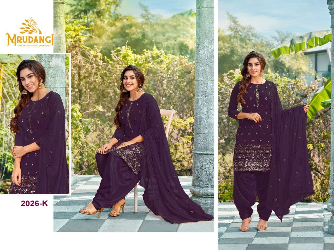 SAHELI COLOUR EDITION BY MRUDANGI 2026-F TO 2026-K SERIES BEAUTIFUL SUITS COLORFUL STYLISH FANCY CASUAL WEAR & ETHNIC WEAR FAUX GEORGETTE DRESSES AT WHOLESALE PRICE