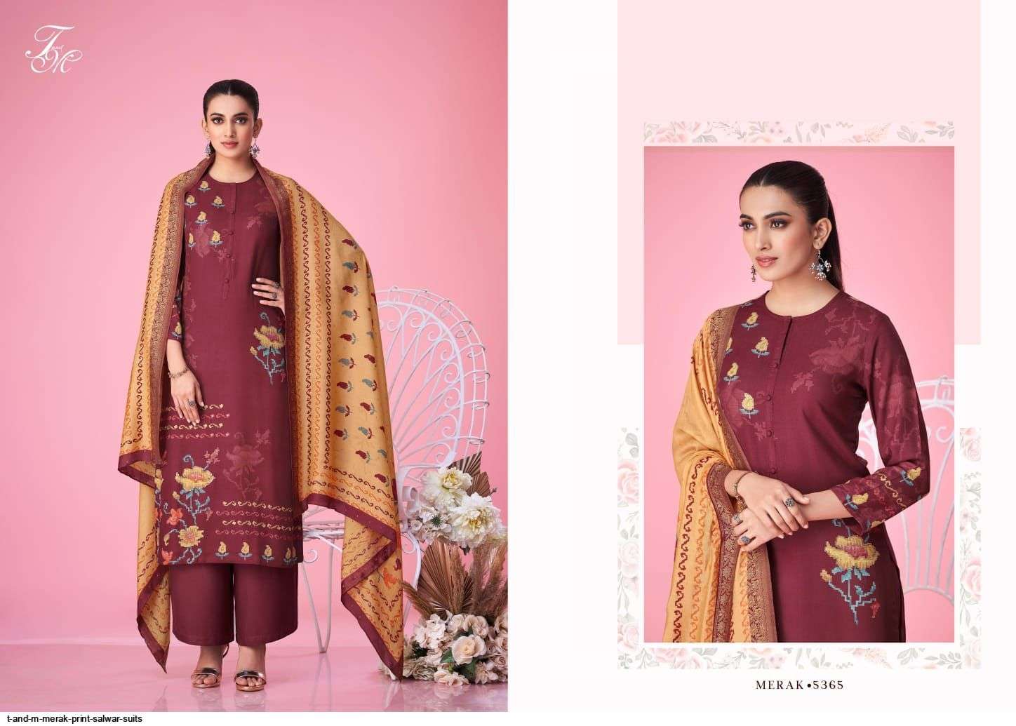 MERAK BY T AND M DESIGNER STUDIO BEAUTIFUL SUITS COLORFUL STYLISH FANCY CASUAL WEAR & ETHNIC WEAR STAPLE TWILL DIGITAL PRINT DRESSES AT WHOLESALE PRICE
