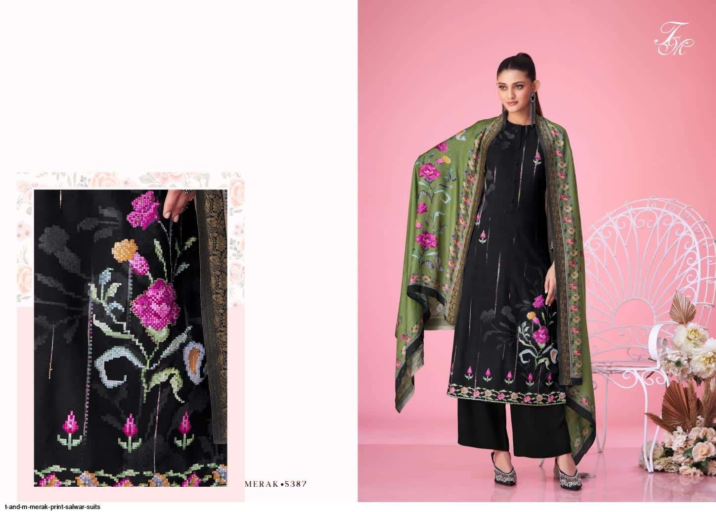 MERAK BY T AND M DESIGNER STUDIO BEAUTIFUL SUITS COLORFUL STYLISH FANCY CASUAL WEAR & ETHNIC WEAR STAPLE TWILL DIGITAL PRINT DRESSES AT WHOLESALE PRICE
