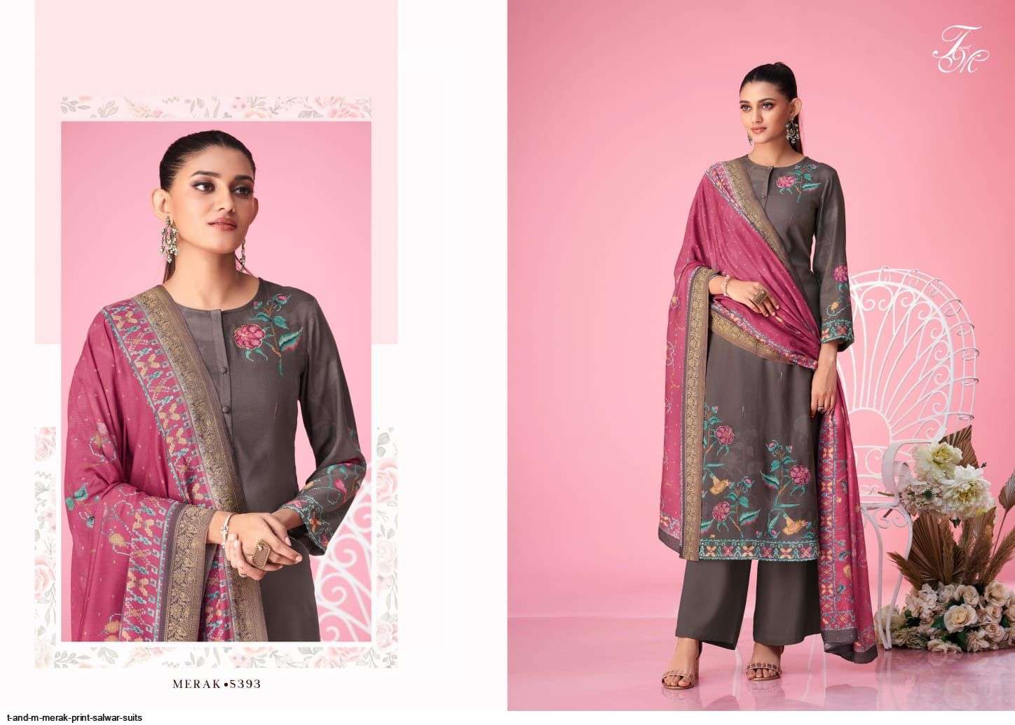 MERAK BY T AND M DESIGNER STUDIO BEAUTIFUL SUITS COLORFUL STYLISH FANCY CASUAL WEAR & ETHNIC WEAR STAPLE TWILL DIGITAL PRINT DRESSES AT WHOLESALE PRICE