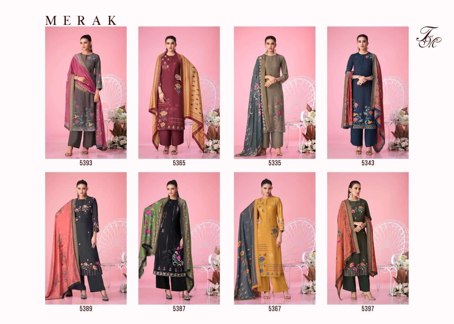 MERAK BY T AND M DESIGNER STUDIO BEAUTIFUL SUITS COLORFUL STYLISH FANCY CASUAL WEAR & ETHNIC WEAR STAPLE TWILL DIGITAL PRINT DRESSES AT WHOLESALE PRICE