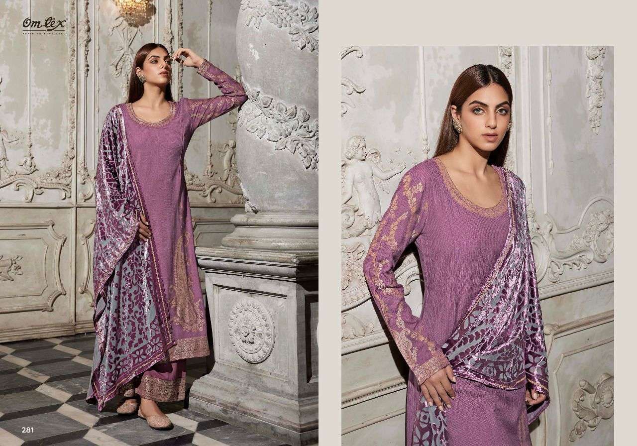 KYNA BY OM TEX 281 TO 286 SERIES DESIGNER SUITS COLLECTION BEAUTIFUL STYLISH COLORFUL FANCY PARTY WEAR & OCCASIONAL WEAR PASHMINA SILK DRESSES AT WHOLESALE PRICE