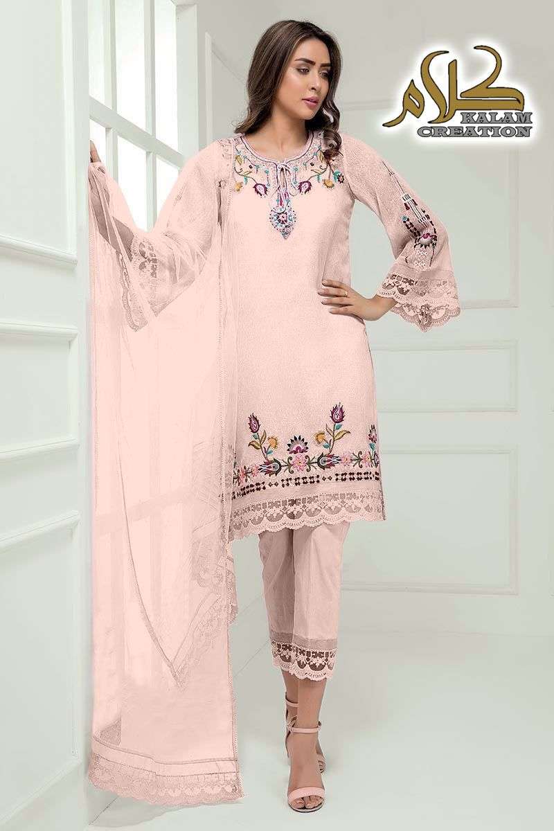 KALAM 1101 COLOURS BY KALAM CREATION 1101-A TO 1101-C SERIES DESIGNER PAKISTANI SUITS COLLECTION BEAUTIFUL STYLISH COLORFUL FANCY PARTY WEAR & OCCASIONAL WEAR FAUX GEORGETTE DRESSES AT WHOLESALE PRICE