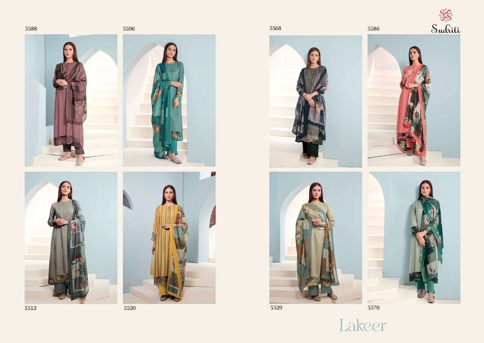 LAKEER BY SUDRITI BEAUTIFUL WINTER COLLECTION PAKISATNI SUITS STYLISH FANCY COLORFUL CASUAL WEAR & ETHNIC WEAR PASHMINA TWILL DIGITAL PRINT DRESSES AT WHOLESALE PRICE