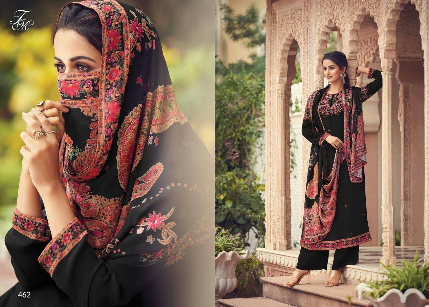 BLACK QUEEN BY T AND M DESIGNER STUDIO BEAUTIFUL WINTER COLLECTION PAKISATNI SUITS STYLISH FANCY COLORFUL CASUAL WEAR & ETHNIC WEAR PURE STAPLE TWILL DIGITAL PRINT DRESSES AT WHOLESALE PRICE