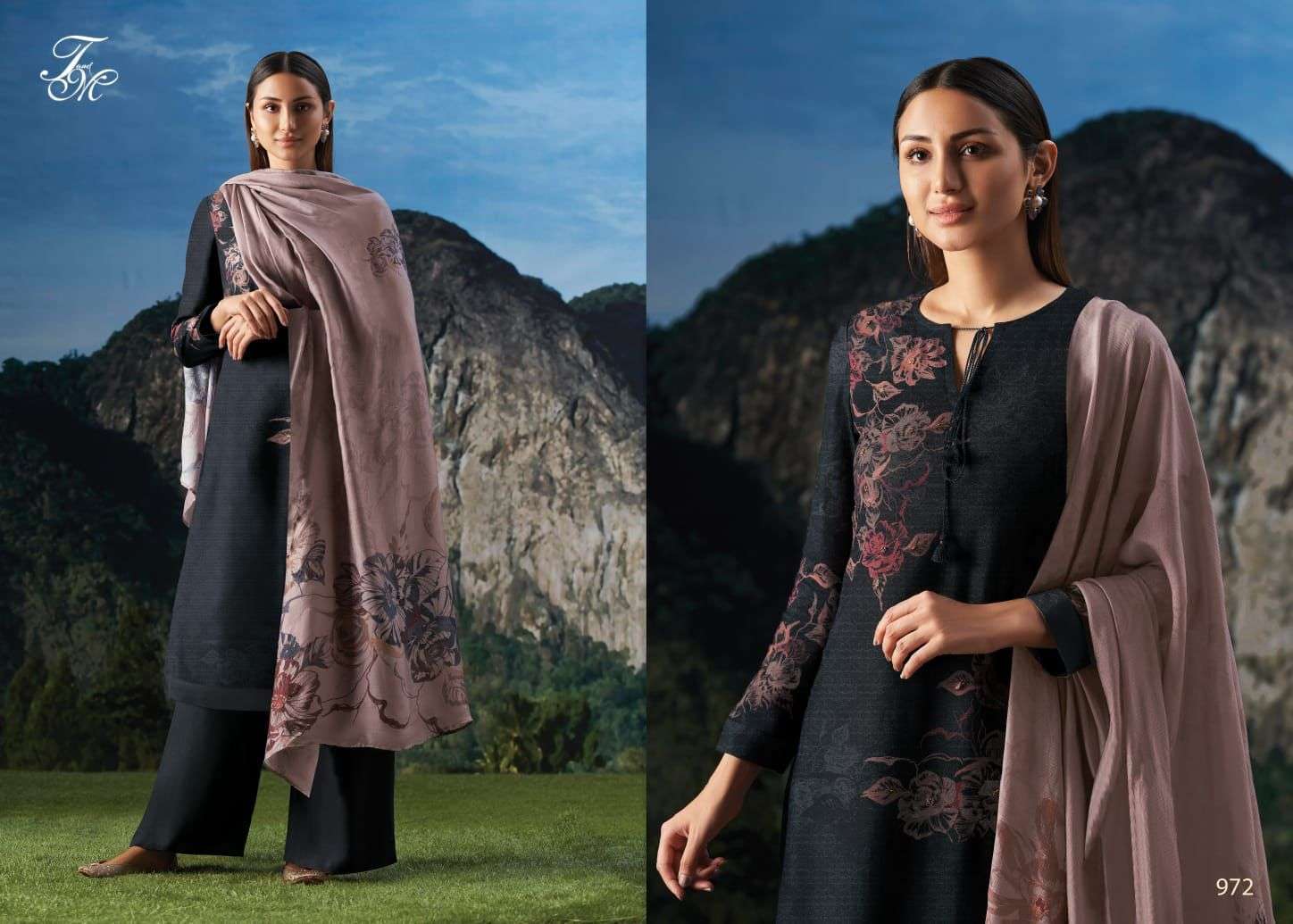 BLACK QUEEN BY T AND M DESIGNER STUDIO BEAUTIFUL WINTER COLLECTION PAKISATNI SUITS STYLISH FANCY COLORFUL CASUAL WEAR & ETHNIC WEAR PURE STAPLE TWILL DIGITAL PRINT DRESSES AT WHOLESALE PRICE