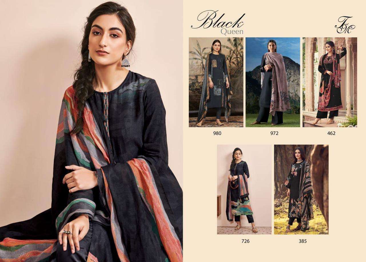 BLACK QUEEN BY T AND M DESIGNER STUDIO BEAUTIFUL WINTER COLLECTION PAKISATNI SUITS STYLISH FANCY COLORFUL CASUAL WEAR & ETHNIC WEAR PURE STAPLE TWILL DIGITAL PRINT DRESSES AT WHOLESALE PRICE
