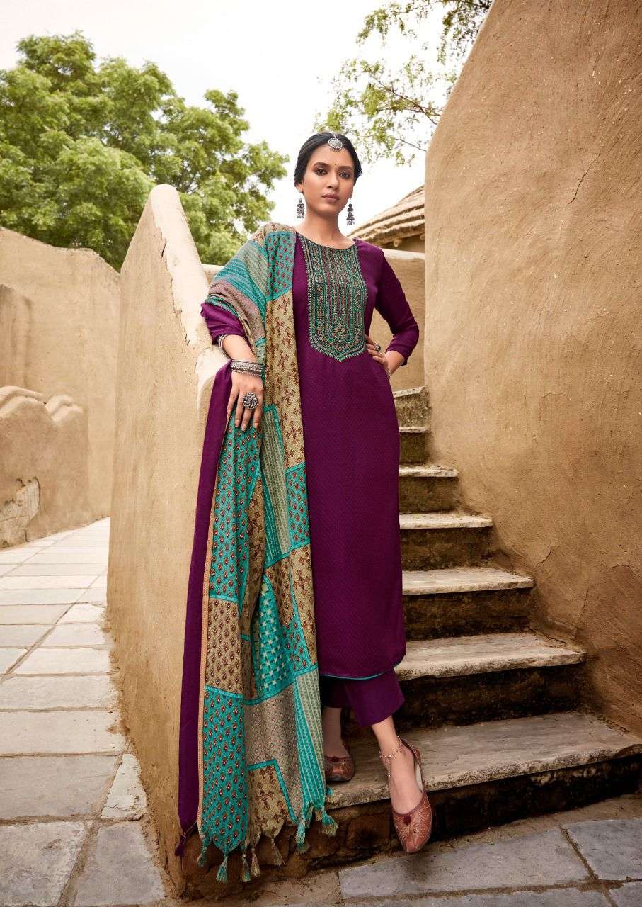 Naziya By Levisha 1013 To 1020 Series Beautiful Winter Suits Colorful Stylish Fancy Casual Wear & Ethnic Wear Pure Pashmina Embroidered Dresses At Wholesale Price