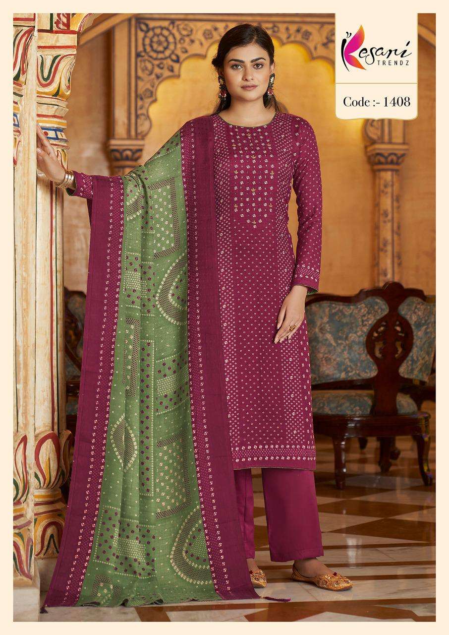 NIHAAR BY KESARI TRENDZ 1401 TO 1408 SERIES BEAUTIFUL WINTER COLLECTION PAKISATNI SUITS STYLISH FANCY COLORFUL CASUAL WEAR & ETHNIC WEAR PASHMINA PRINT WITH WORK DRESSES AT WHOLESALE PRICE