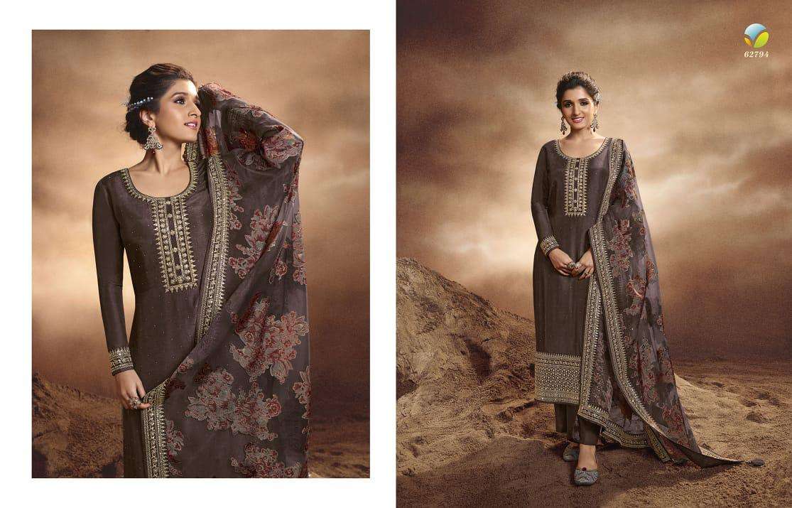 KASEESH GARIMA BY VINAY FASHION 62791 TO 62798 SERIES BEAUTIFUL WINTER COLLECTION PAKISATNI SUITS STYLISH FANCY COLORFUL CASUAL WEAR & ETHNIC WEAR DOLA EMBROIDERED DRESSES AT WHOLESALE PRICE