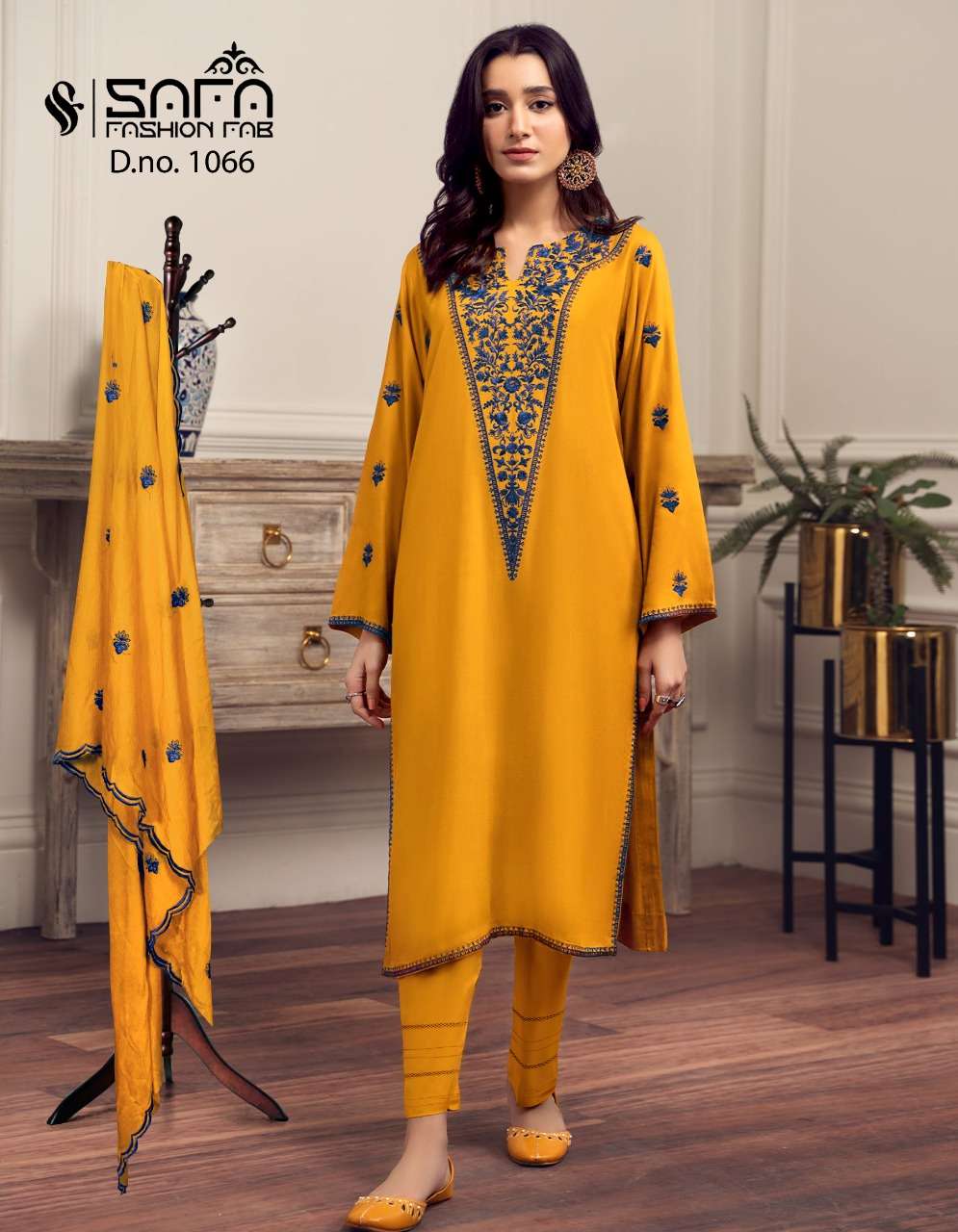 SAFA HIT DESIGN 1066 BY SAFA FASHION DESIGNER PAKISTANI SUITS BEAUTIFUL STYLISH FANCY COLORFUL PARTY WEAR & OCCASIONAL WEAR HEAVY GEORGETTE EMBROIDERED DRESSES AT WHOLESALE PRICE