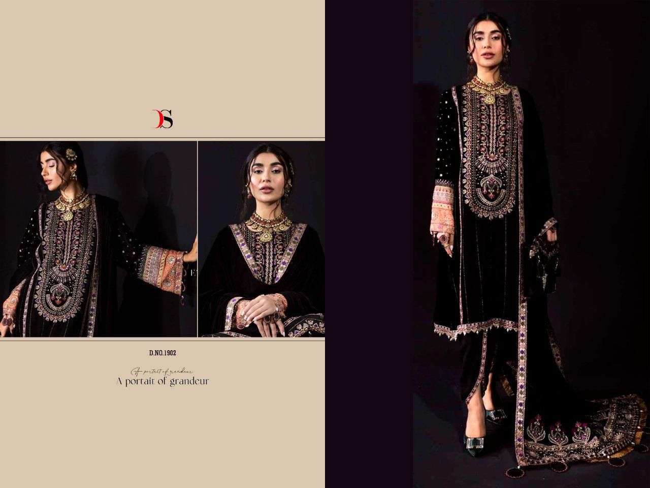 ANAYA VOL-3 BY DEEPSY SUITS 1901 TO 1906 SERIES BEAUTIFUL PAKISTANI SUITS COLORFUL STYLISH FANCY CASUAL WEAR & ETHNIC WEAR VELVET EMBROIDERED DRESSES AT WHOLESALE PRICE