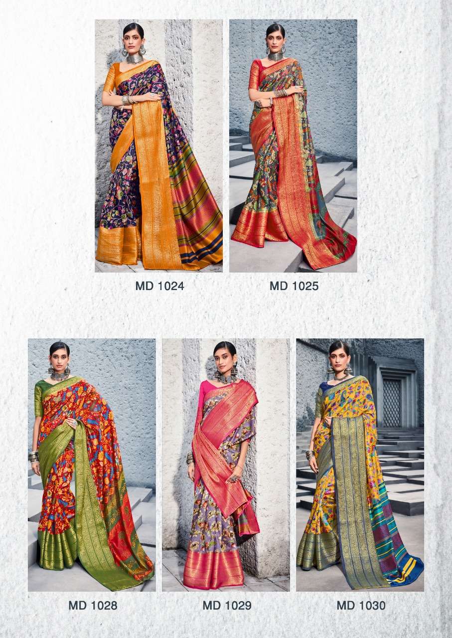 MUGDHA VOL-3 BY SR 1021 TO 1030 SERIES INDIAN TRADITIONAL WEAR COLLECTION BEAUTIFUL STYLISH FANCY COLORFUL PARTY WEAR & OCCASIONAL WEAR SIL JACQUARD SAREES AT WHOLESALE PRICE