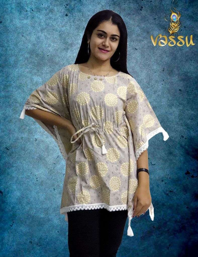 CELEBRATION BY VASSU 01 TO 06 SERIES BEAUTIFUL STYLISH FANCY COLORFUL CASUAL WEAR & ETHNIC WEAR COTTON WITH WORK TOPS AT WHOLESALE PRICE