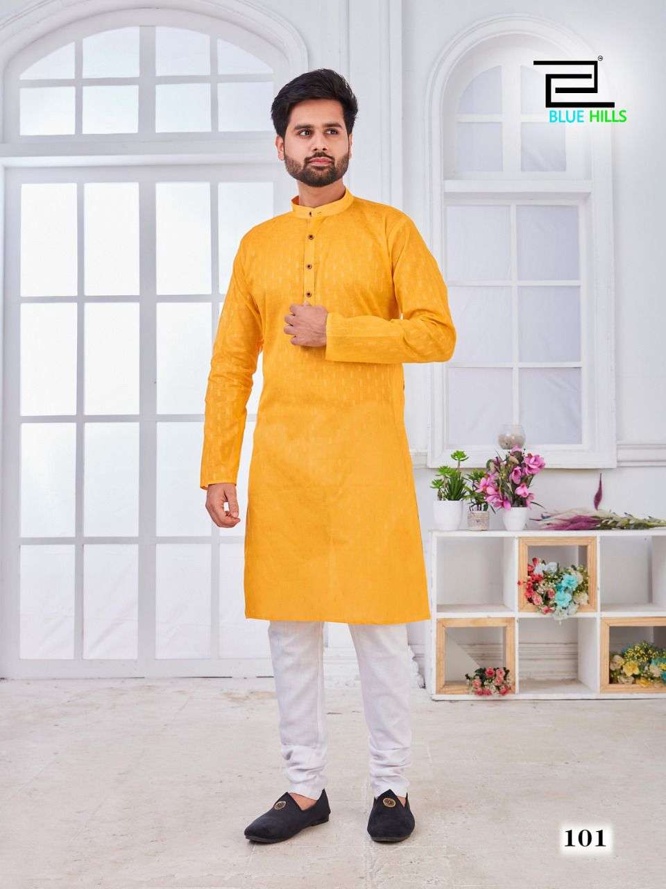 MENS KURTA BY BLUE HILLS 101 TO 107 SERIES BEAUTIFUL COLORFUL STYLISH FANCY CASUAL WEAR & ETHNIC WEAR & READY TO WEAR FANCY KURTAS AT WHOLESALE PRICE