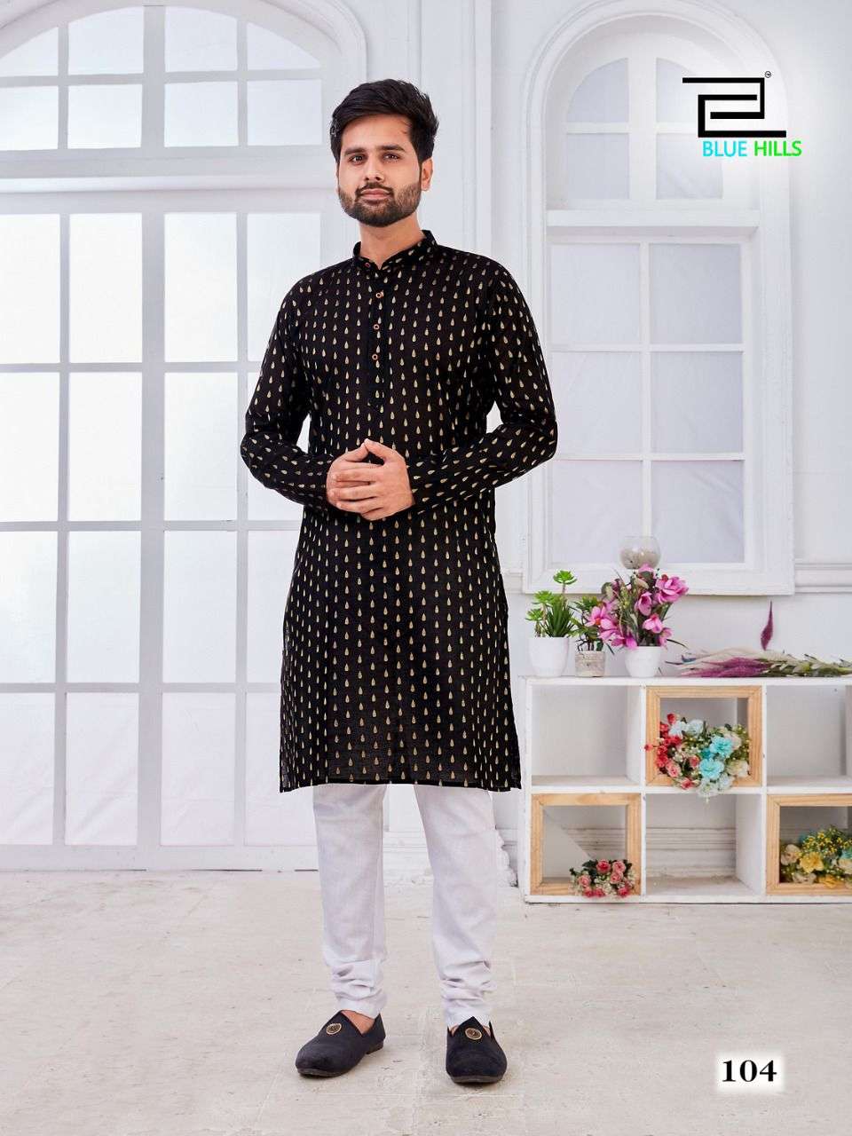 MENS KURTA BY BLUE HILLS 101 TO 107 SERIES BEAUTIFUL COLORFUL STYLISH FANCY CASUAL WEAR & ETHNIC WEAR & READY TO WEAR FANCY KURTAS AT WHOLESALE PRICE