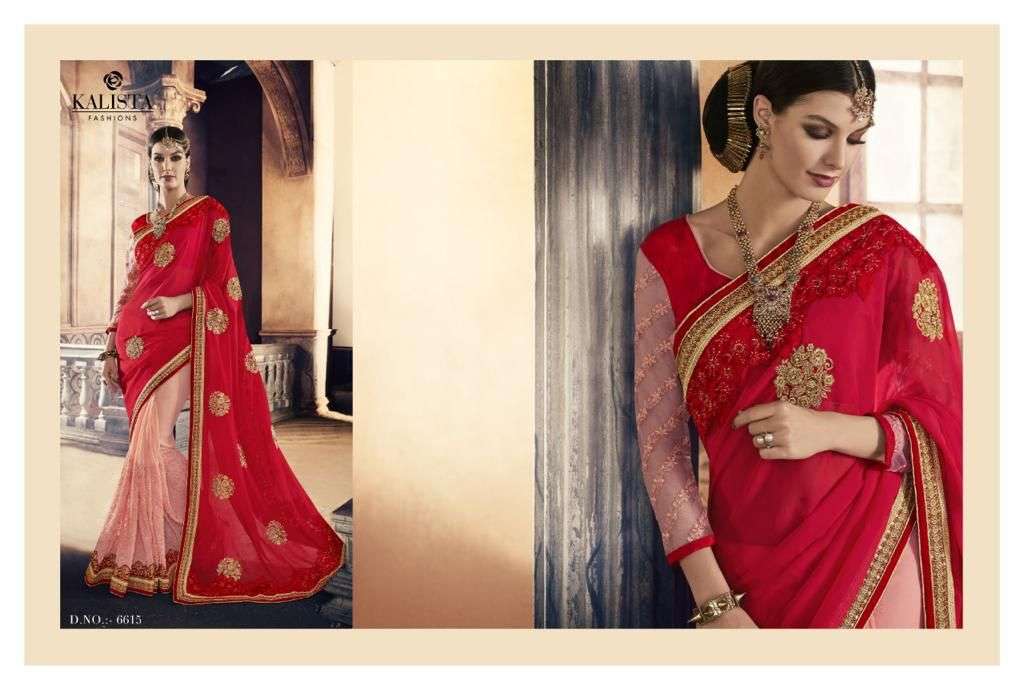 KALISTA SALE COLLECTION BY KALISTA FASHION INDIAN TRADITIONAL WEAR COLLECTION BEAUTIFUL STYLISH FANCY COLORFUL PARTY WEAR & OCCASIONAL WEAR FANCY SAREES AT WHOLESALE PRICE