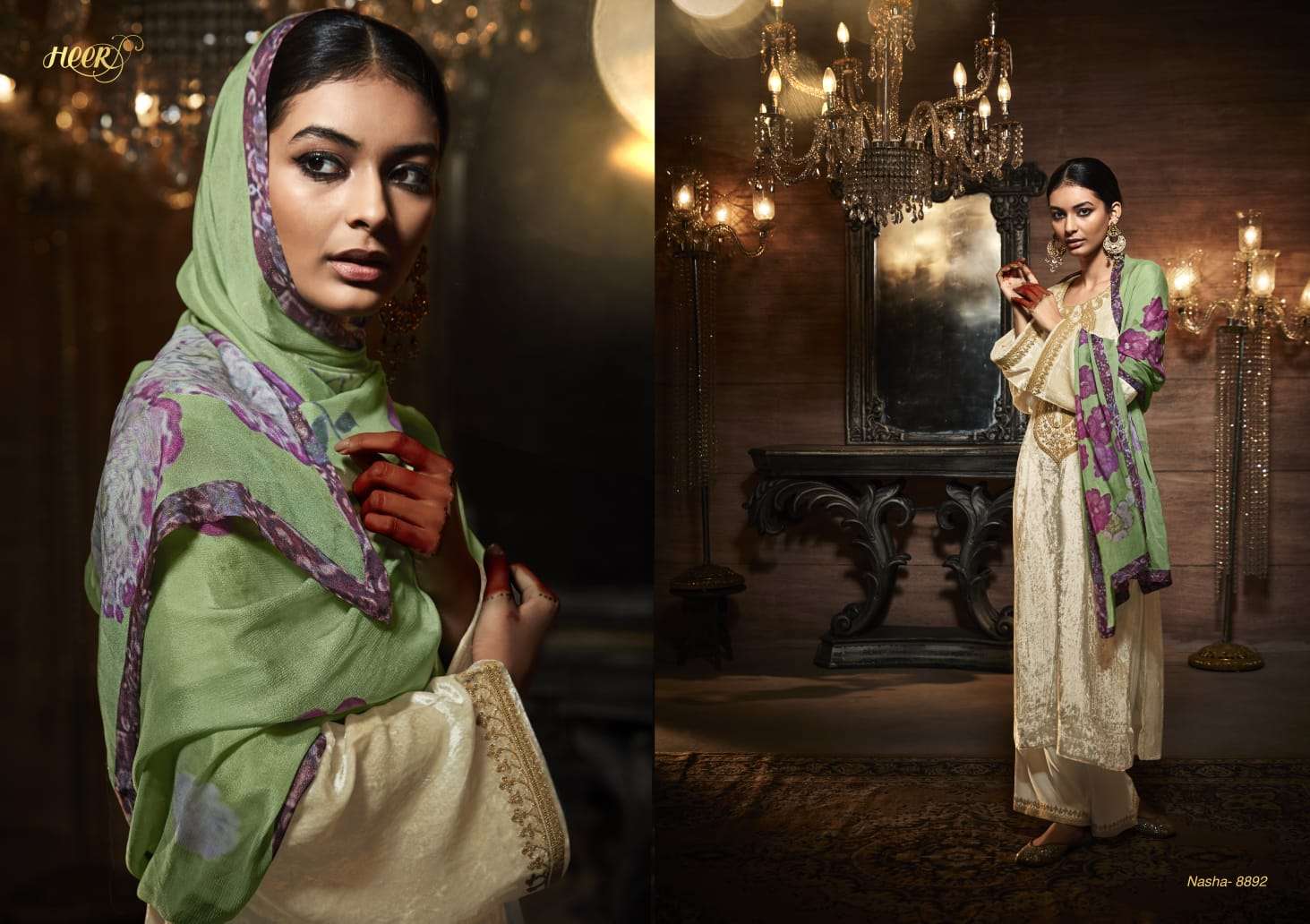 Nasha By Kimora Fashion 8891 To 8898 Series Beautiful Festive Suits Colorful Stylish Fancy Casual Wear & Ethnic Wear Pure Velvet Embroidered Dresses At Wholesale Price