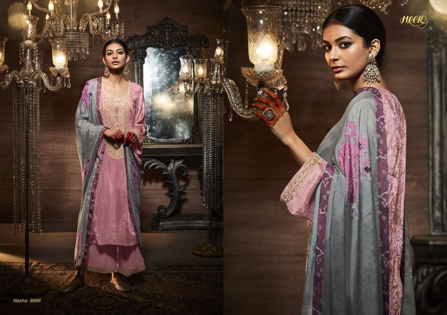 Nasha By Kimora Fashion 8891 To 8898 Series Beautiful Festive Suits Colorful Stylish Fancy Casual Wear & Ethnic Wear Pure Velvet Embroidered Dresses At Wholesale Price