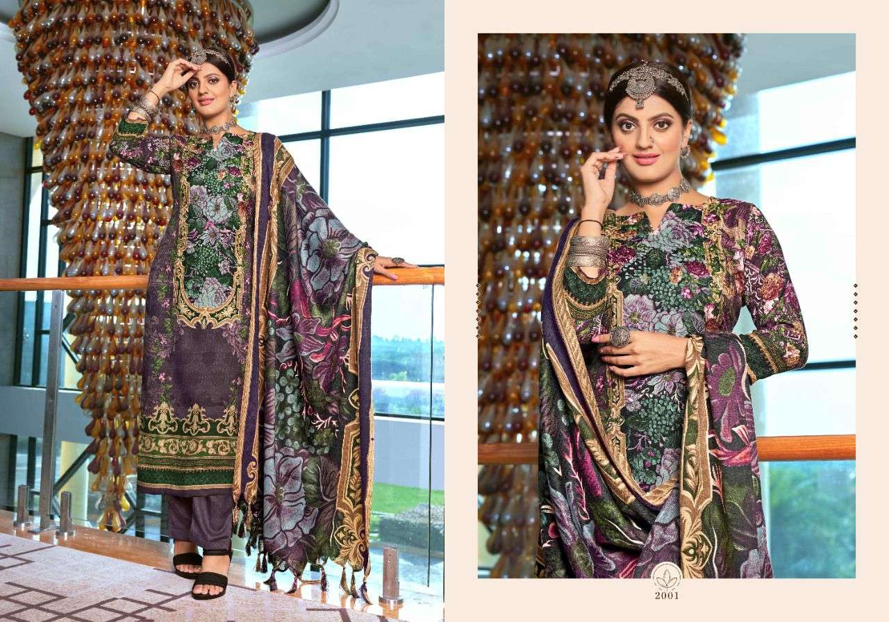 GUL NAZ BY VIJAYA FASHION 2001 TO 2008 SERIES SUITS BEAUTIFUL FANCY COLORFUL STYLISH PARTY WEAR & OCCASIONAL WEAR PURE PASHMINA PRINT DRESSES AT WHOLESALE PRICE