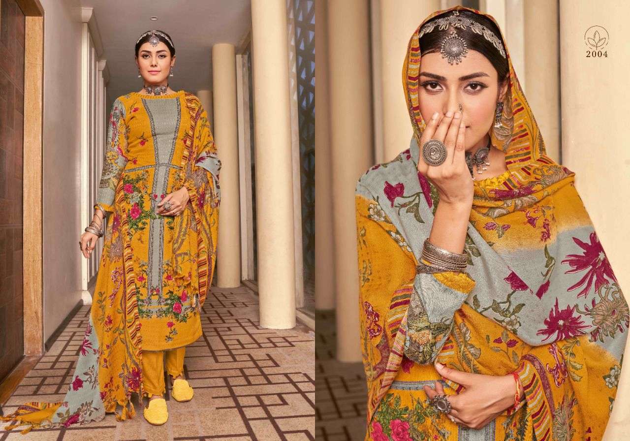 GUL NAZ BY VIJAYA FASHION 2001 TO 2008 SERIES SUITS BEAUTIFUL FANCY COLORFUL STYLISH PARTY WEAR & OCCASIONAL WEAR PURE PASHMINA PRINT DRESSES AT WHOLESALE PRICE