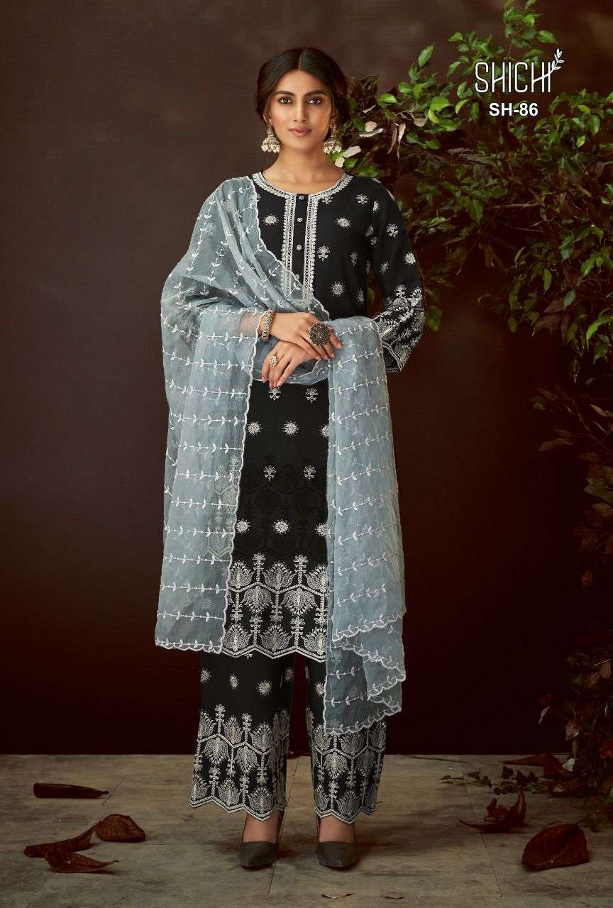 AABHA BY SHICHI 85 TO 90 SERIES BEAUTIFUL SHARARA SUITS COLORFUL STYLISH FANCY CASUAL WEAR & ETHNIC WEAR PURE VISCOSE DRESSES AT WHOLESALE PRICE