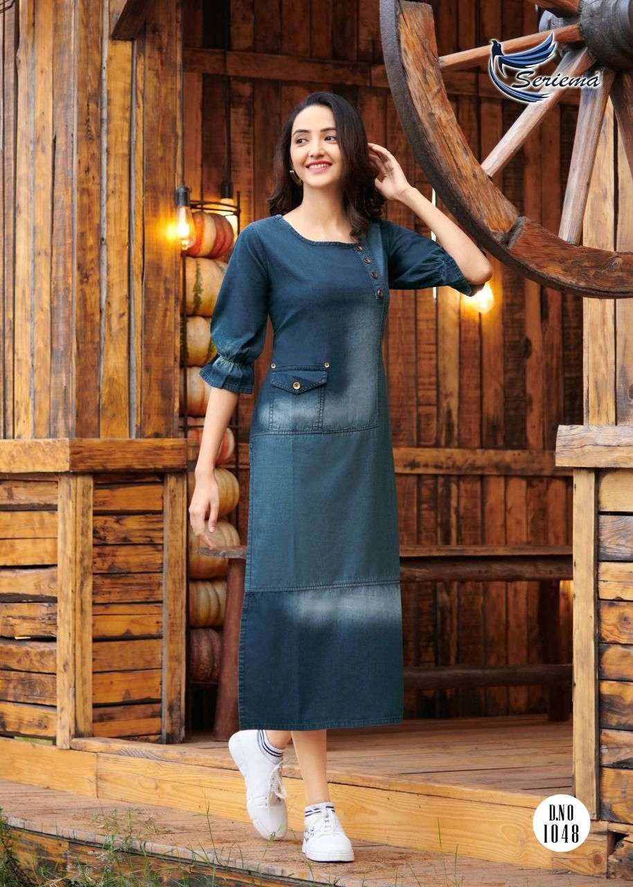 Kumb Capture Vol-2 By Sparrow 1048 To 1055 Series Designer Stylish Fancy Colorful Beautiful Party Wear & Ethnic Wear Collection Cotton Denim Kurtis At Wholesale Price