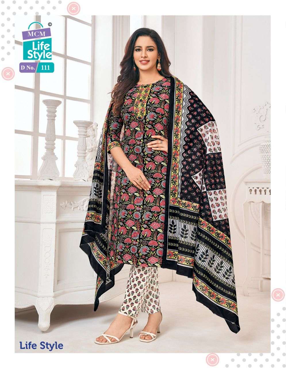 LIFE STYLE BY MCM LIFESTYLE 108 TO 119 SERIES BEAUTIFUL SUITS COLORFUL STYLISH FANCY CASUAL WEAR & ETHNIC WEAR FANCY PRINT DRESSES AT WHOLESALE PRICE