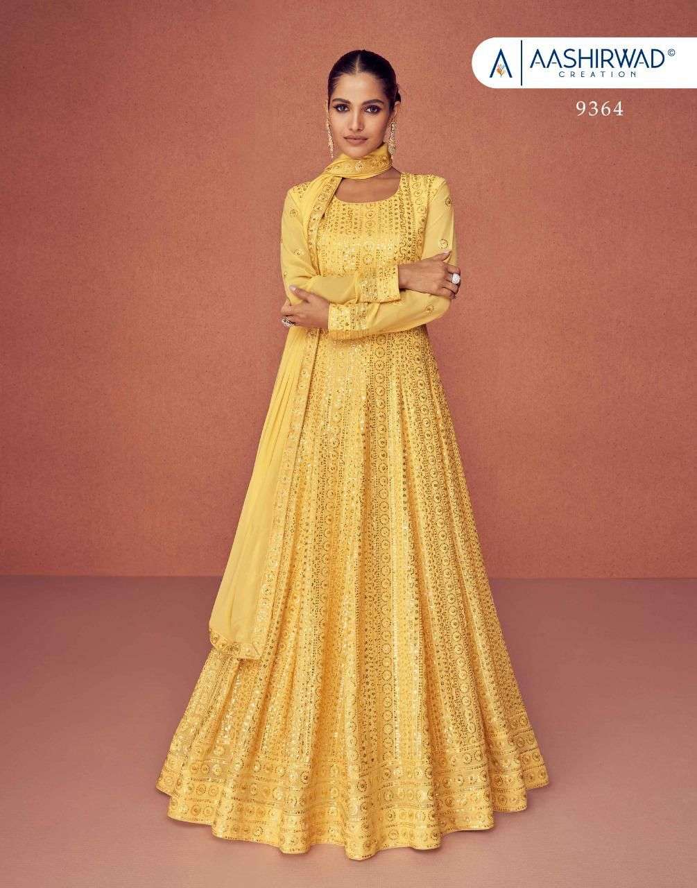 Season By Aashirwad Creation 9362 To 9365 Series Beautiful Anarkali Suits Colorful Stylish Fancy Casual Wear & Ethnic Wear Real Georgette Dresses At Wholesale Price