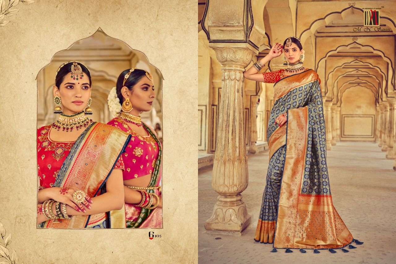 M N SALE COLLECTION VOL-3 BY M N SAREES INDIAN TRADITIONAL WEAR COLLECTION BEAUTIFUL STYLISH FANCY COLORFUL PARTY WEAR & OCCASIONAL WEAR PURE SILK SAREES AT WHOLESALE PRICE