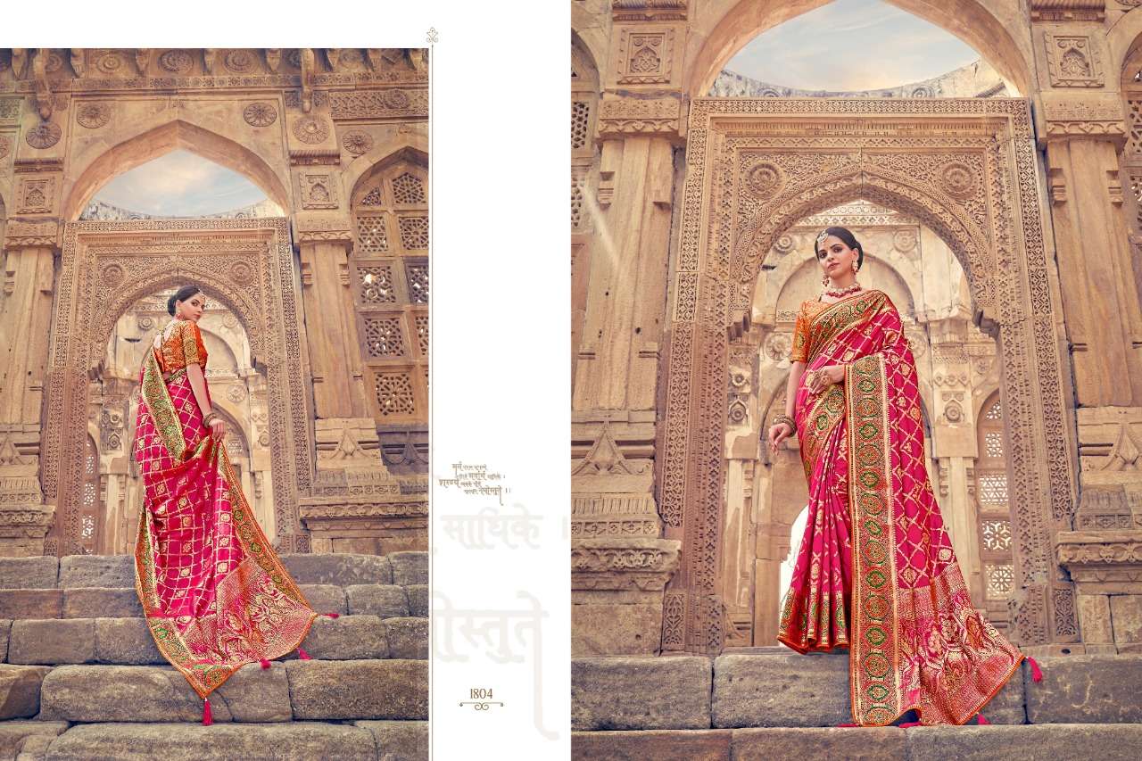 Prerana 1801 Series By Prerana 1801 To 1810 Series Indian Traditional Wear Collection Beautiful Stylish Fancy Colorful Party Wear & Occasional Wear Silk Sarees At Wholesale Price