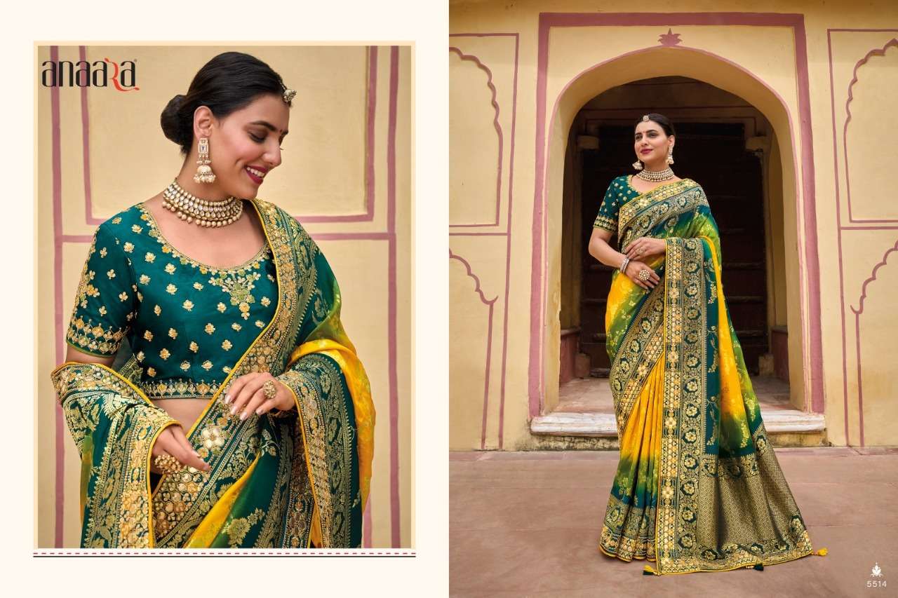 Anaara 5501 Series By Tathastu 5501 To 5516 Series Indian Traditional Wear Collection Beautiful Stylish Fancy Colorful Party Wear & Occasional Wear Silk Sarees At Wholesale Price