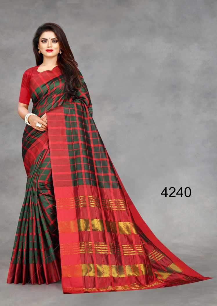 SASHWAT BY NAZNEEN 4236 TO 4240 SERIES INDIAN TRADITIONAL WEAR COLLECTION BEAUTIFUL STYLISH FANCY COLORFUL PARTY WEAR & OCCASIONAL WEAR LINEN COTTON SAREES AT WHOLESALE PRICE