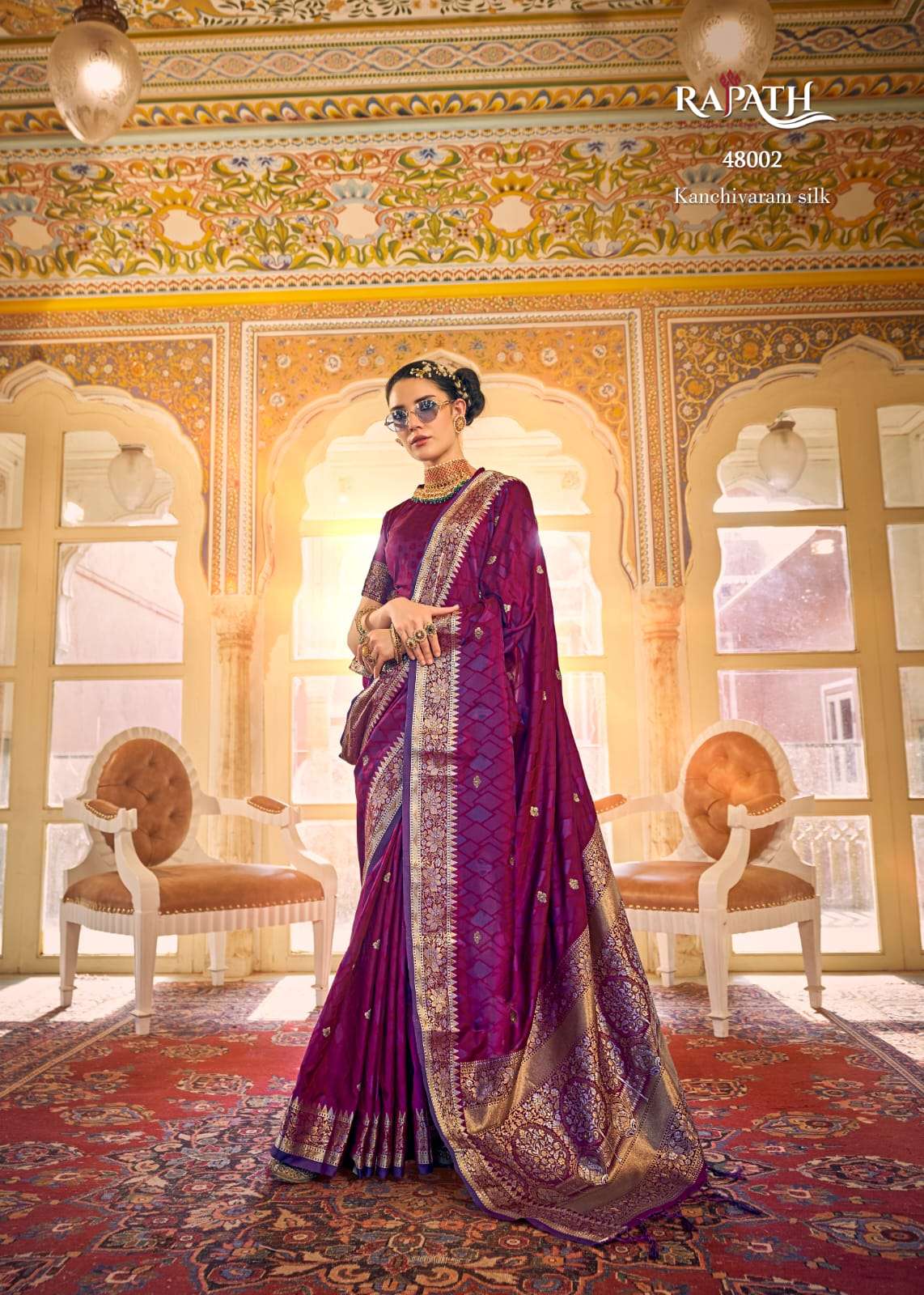 ALOHA SILK BY RAJPATH 48001 TO 48006 SERIES INDIAN TRADITIONAL WEAR COLLECTION BEAUTIFUL STYLISH FANCY COLORFUL PARTY WEAR & OCCASIONAL WEAR SATIN SILK SAREES AT WHOLESALE PRICE