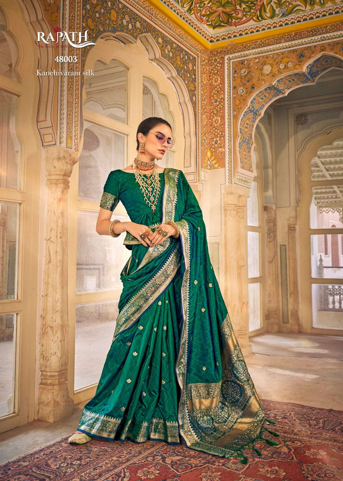 ALOHA SILK BY RAJPATH 48001 TO 48006 SERIES INDIAN TRADITIONAL WEAR COLLECTION BEAUTIFUL STYLISH FANCY COLORFUL PARTY WEAR & OCCASIONAL WEAR SATIN SILK SAREES AT WHOLESALE PRICE