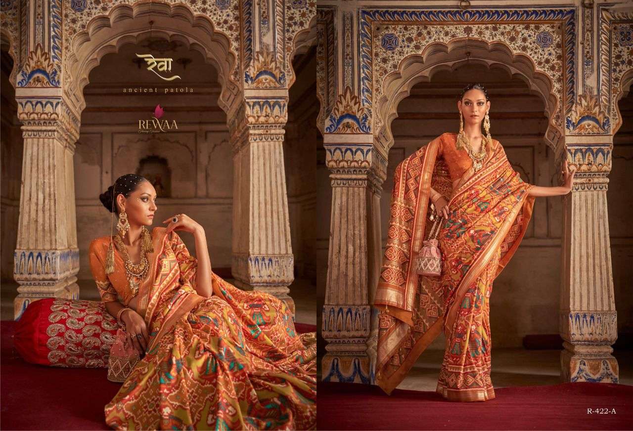 Patrani Vol-2 By Rewaa 4021 To 4023-C Series Indian Traditional Wear Collection Beautiful Stylish Fancy Colorful Party Wear & Occasional Wear Patola Silk Sarees At Wholesale Price
