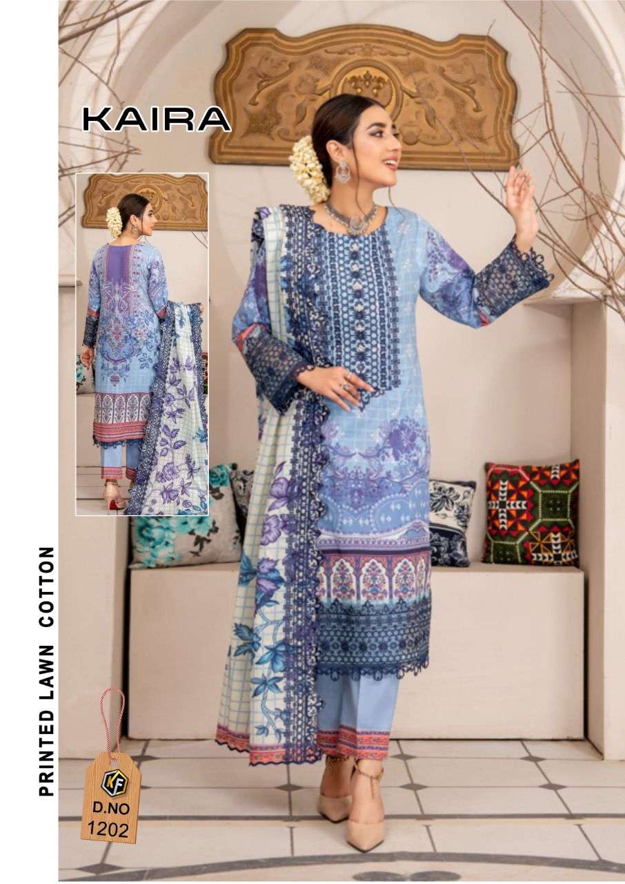 Kaira Vol-12 By Keval Fab 1201 To 1204 Series Beautiful Suits Colorful Stylish Fancy Casual Wear & Ethnic Wear Heavy Cotton Print Dresses At Wholesale Price