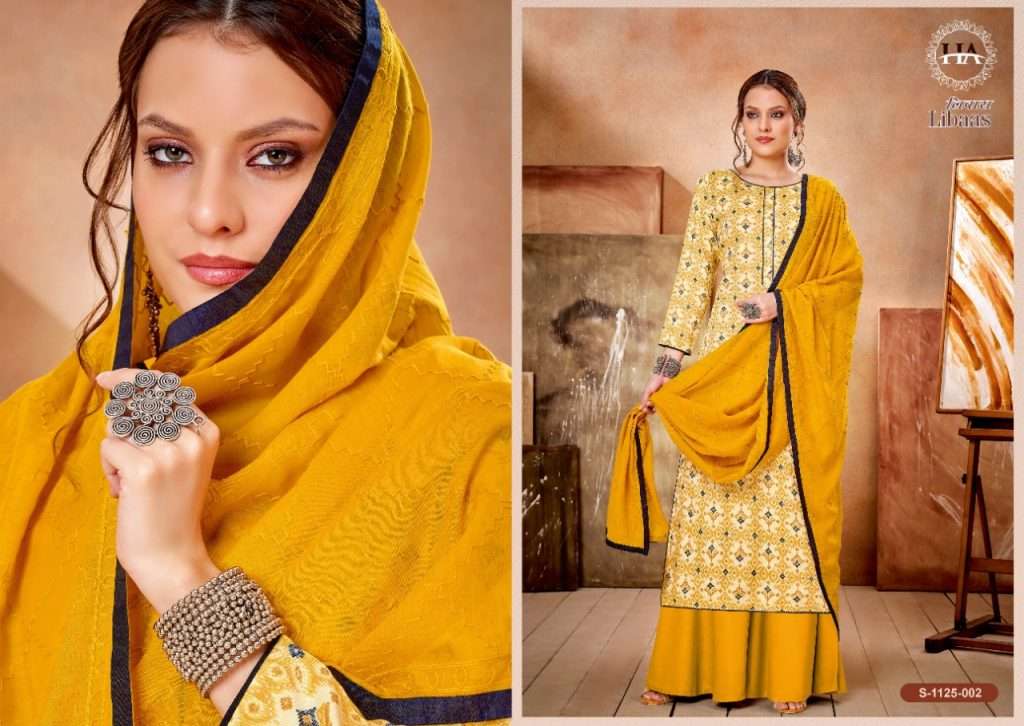 LIBAAS BY HARSHIT FASHION HUB 1125-001 TO 1125-008 SERIES BEAUTIFUL SUITS COLORFUL STYLISH FANCY CASUAL WEAR & ETHNIC WEAR PURE RAYON DRESSES AT WHOLESALE PRICE