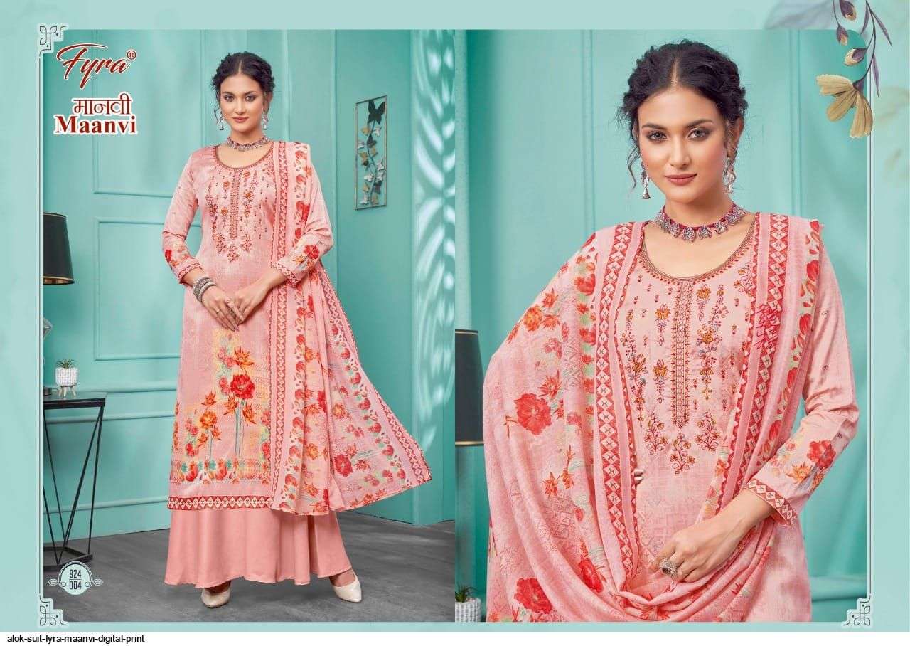 Maanvi By Fyra 924-001 To 924-010 Series Beautiful Stylish Suits Fancy Colorful Casual Wear & Ethnic Wear & Ready To Wear Pure Jam Printed Dresses At Wholesale Price
