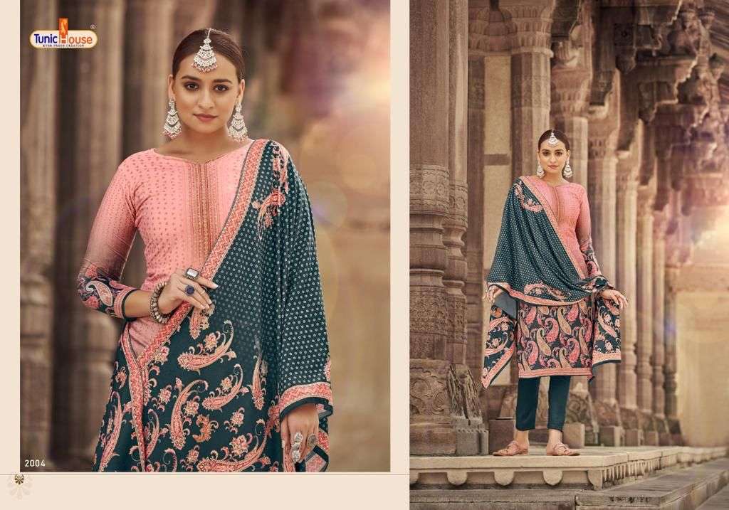 KHUSHBOO BY TUNIC HOUSE 1001 TO 1006 SERIES FESTIVE SUITS BEAUTIFUL FANCY COLORFUL STYLISH PARTY WEAR & OCCASIONAL WEAR VELVET EMBROIDERY DRESSES AT WHOLESALE PRICE