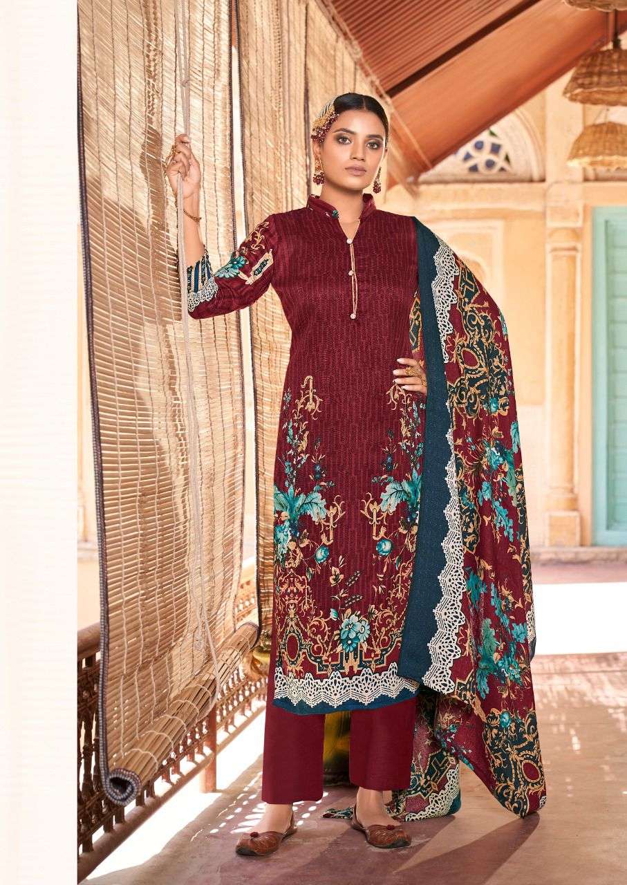 Maria M Print By Levisha 7013 To 7019 Series Beautiful Stylish Festive Suits Fancy Colorful Casual Wear & Ethnic Wear & Ready To Wear Pure Pashmina Print Dresses At Wholesale Price