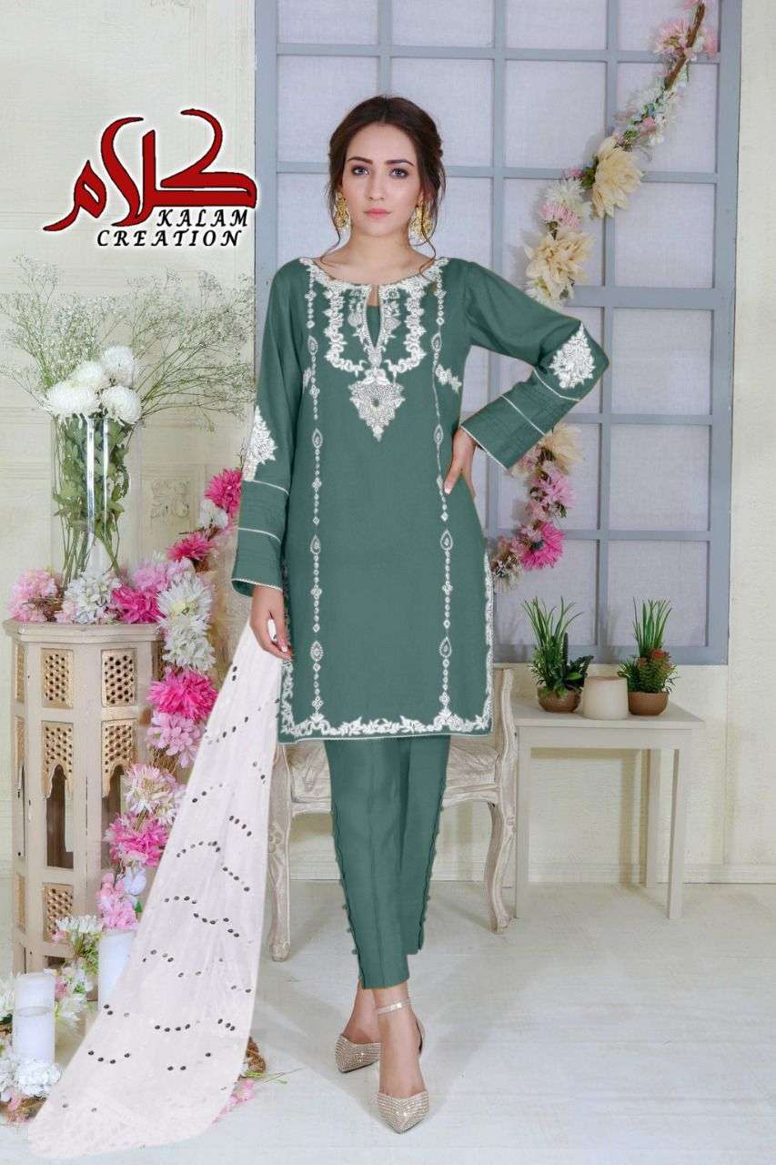 KALAM 1118 COLOURS BY KALAM CREATION 1118-A TO 1118-B SERIES DESIGNER PAKISTANI SUITS COLLECTION BEAUTIFUL STYLISH COLORFUL FANCY PARTY WEAR & OCCASIONAL WEAR FAUX GEORGETTE DRESSES AT WHOLESALE PRICE