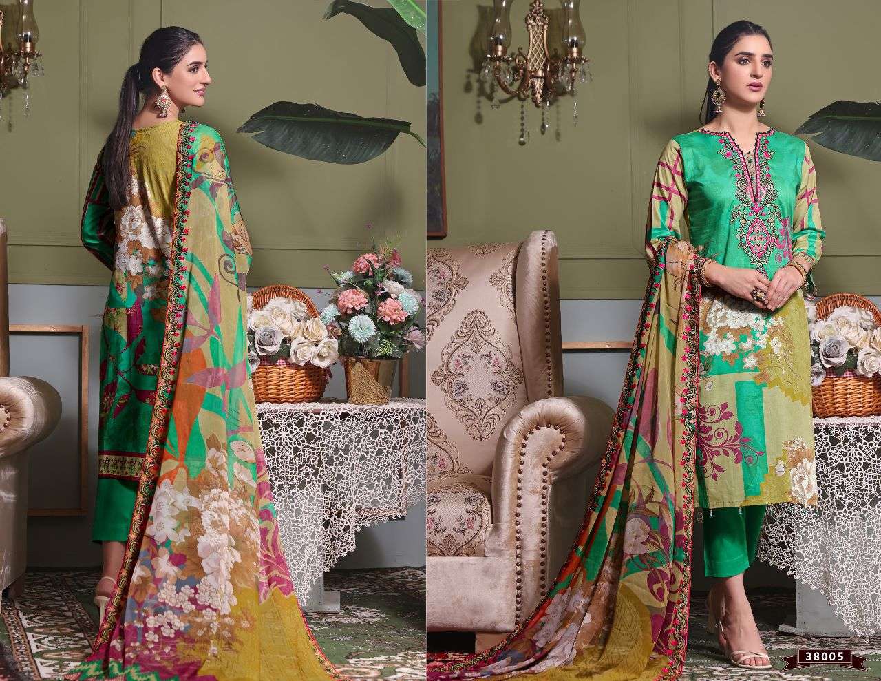 RAZIA SULTAN VOL-38 BY APANA COTTON 38001 TO 38010 SERIES BEAUTIFUL SUITS COLORFUL STYLISH FANCY CASUAL WEAR & ETHNIC WEAR COTTON DRESSES AT WHOLESALE PRICE